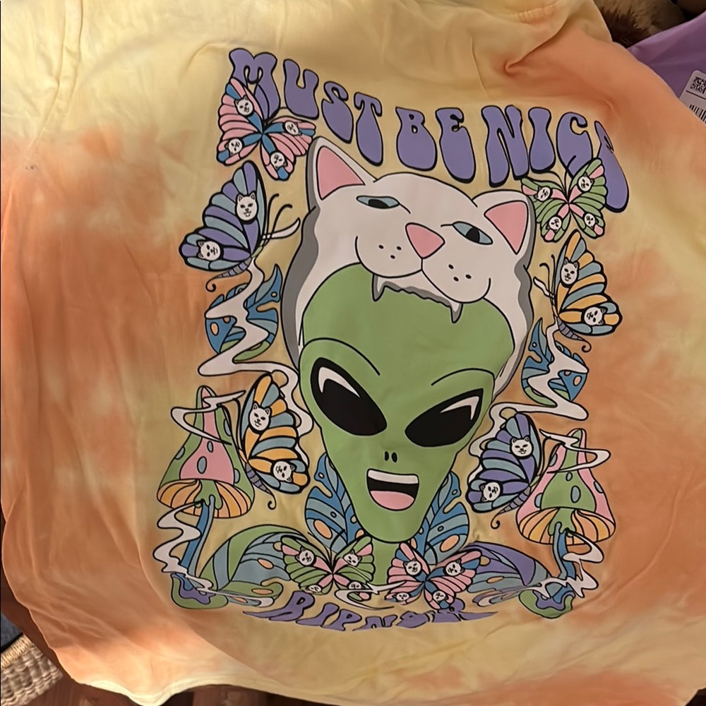 Ripndip Must Be Nice Alien Tee - Orange and Yellow